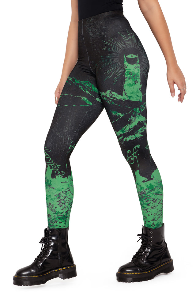 The Fellowship Of The Ring High Waisted Matte Finish Leggings