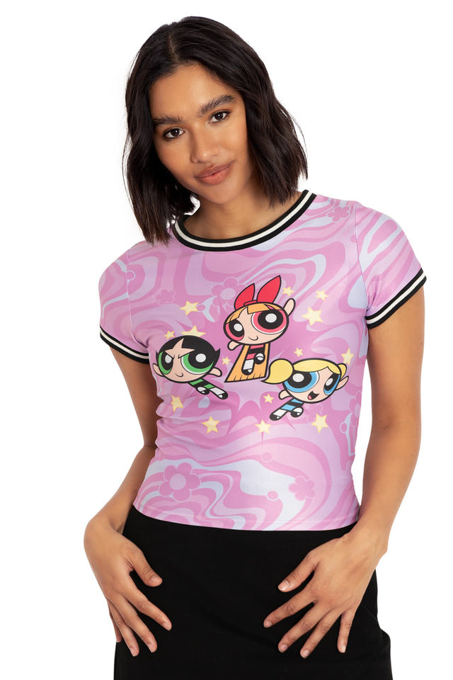 The Powerpuff Girls Baby Tee Closeup