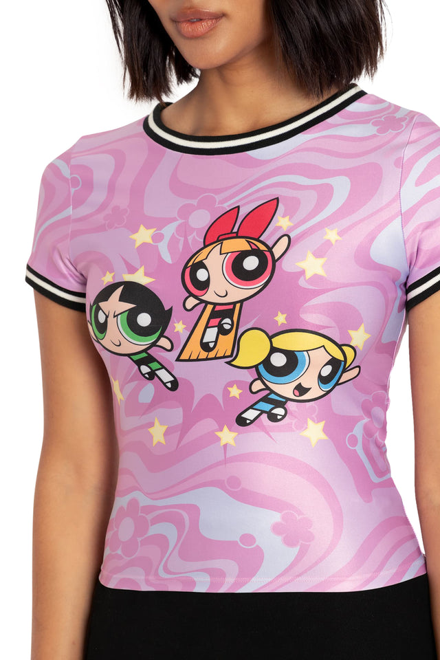 The Powerpuff Girls Baby Tee Print