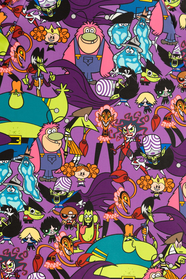 BlackMilk Clothing x Warner Brothers The Powerpuff Girls - The Powerpuff Girls Villains Play Overalls - Warner Bros. Merchandise - Collaboration apparel - Licenced.