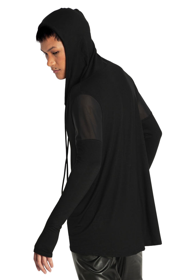 BlackMilk Clothing - The Rogue Ninja Drape Hoodie