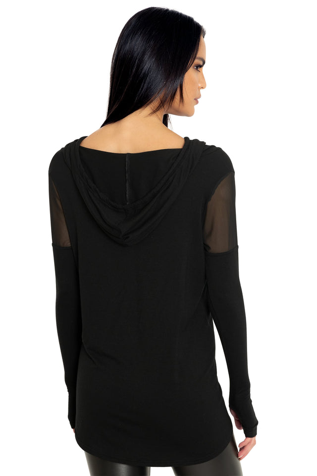 BlackMilk Clothing - The Rogue Ninja Drape Hoodie