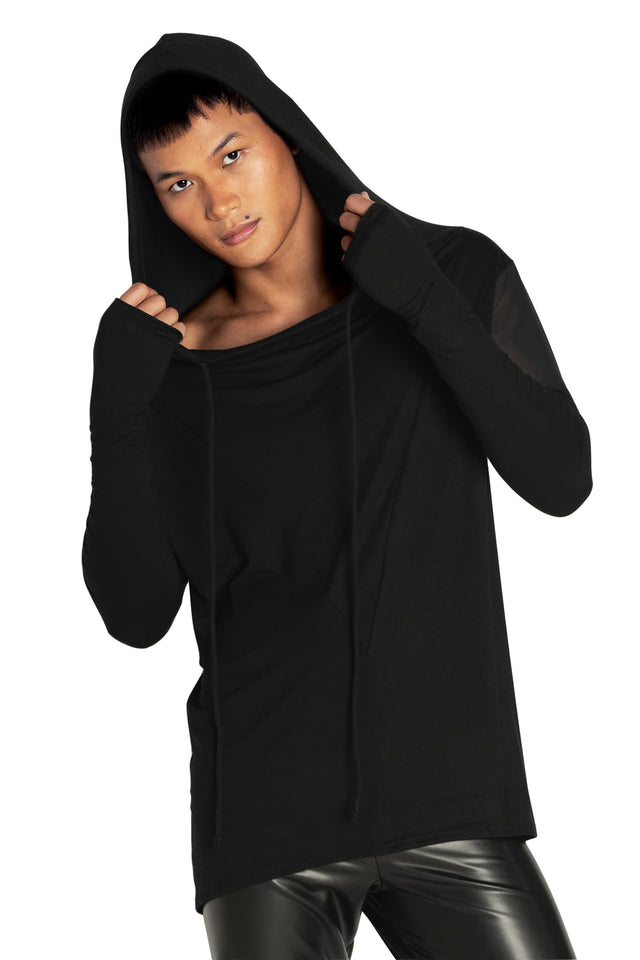 BlackMilk Clothing - The Rogue Ninja Drape Hoodie