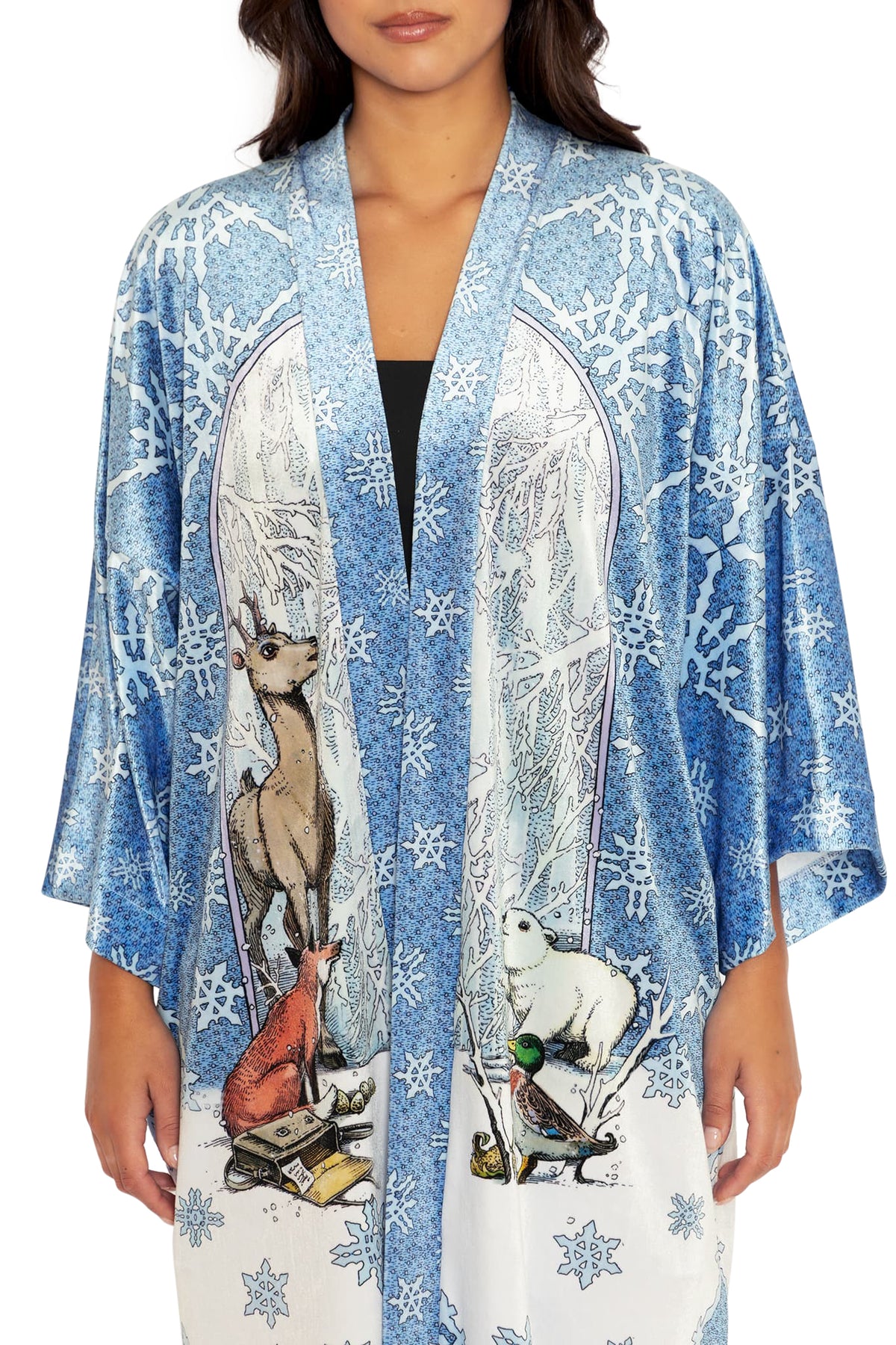 The Snow Queen Velvet Robe – BlackMilk Clothing