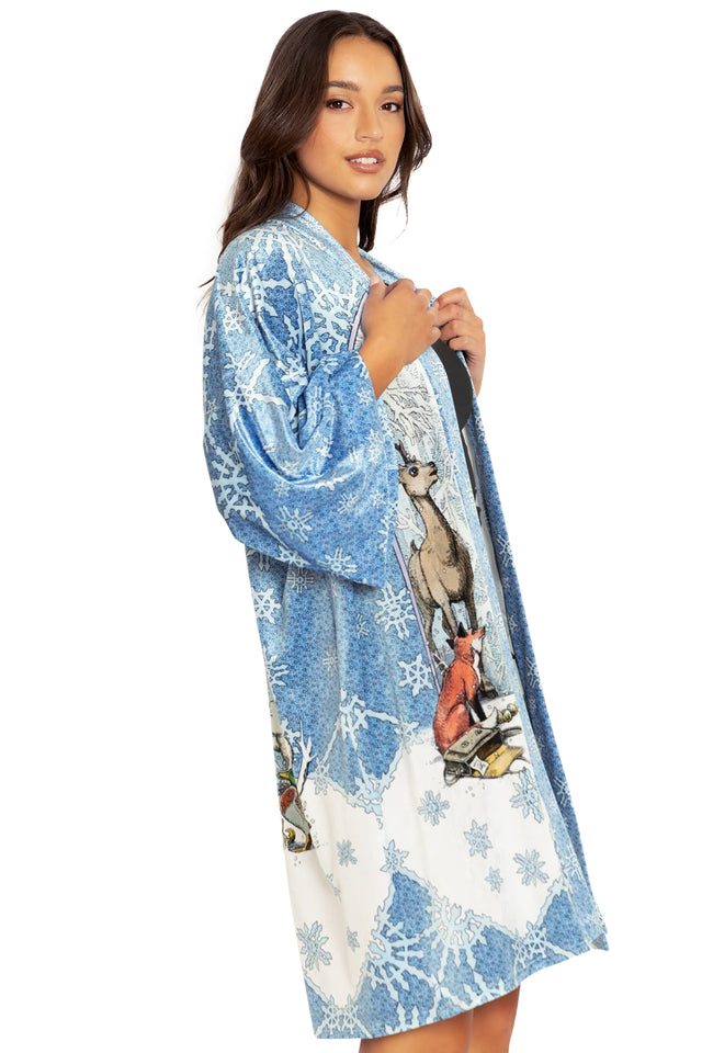 BlackMilk Clothing - The Snow Queen Velvet Robe