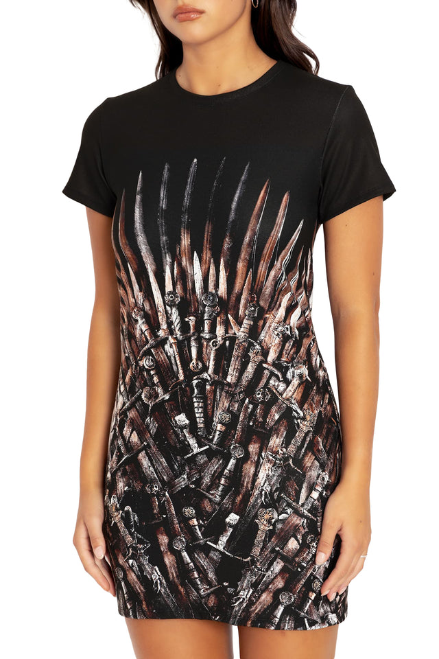 Thrones Tee Dress  Print