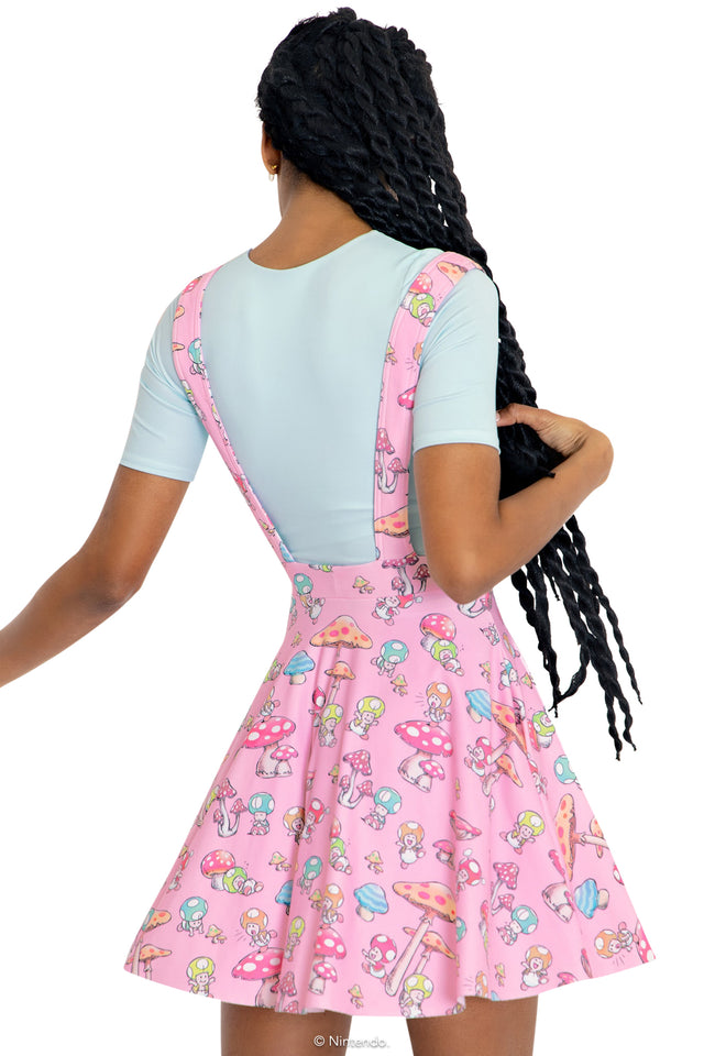 Toads Pink Apron Dress Back