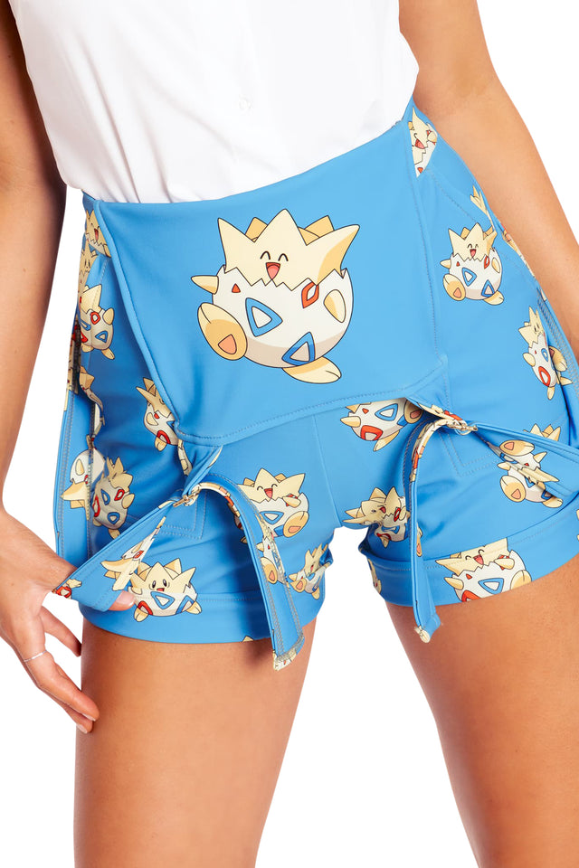 BlackMilk Clothing x Pokemon - Togepi Short Overalls - Pokémon Merchandise - Collaboration apparel - Licenced.