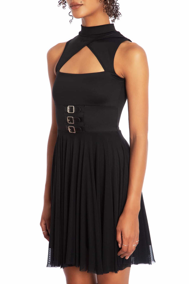 high waisted skater dress boohoo Women's Structured Corset Skater Dress