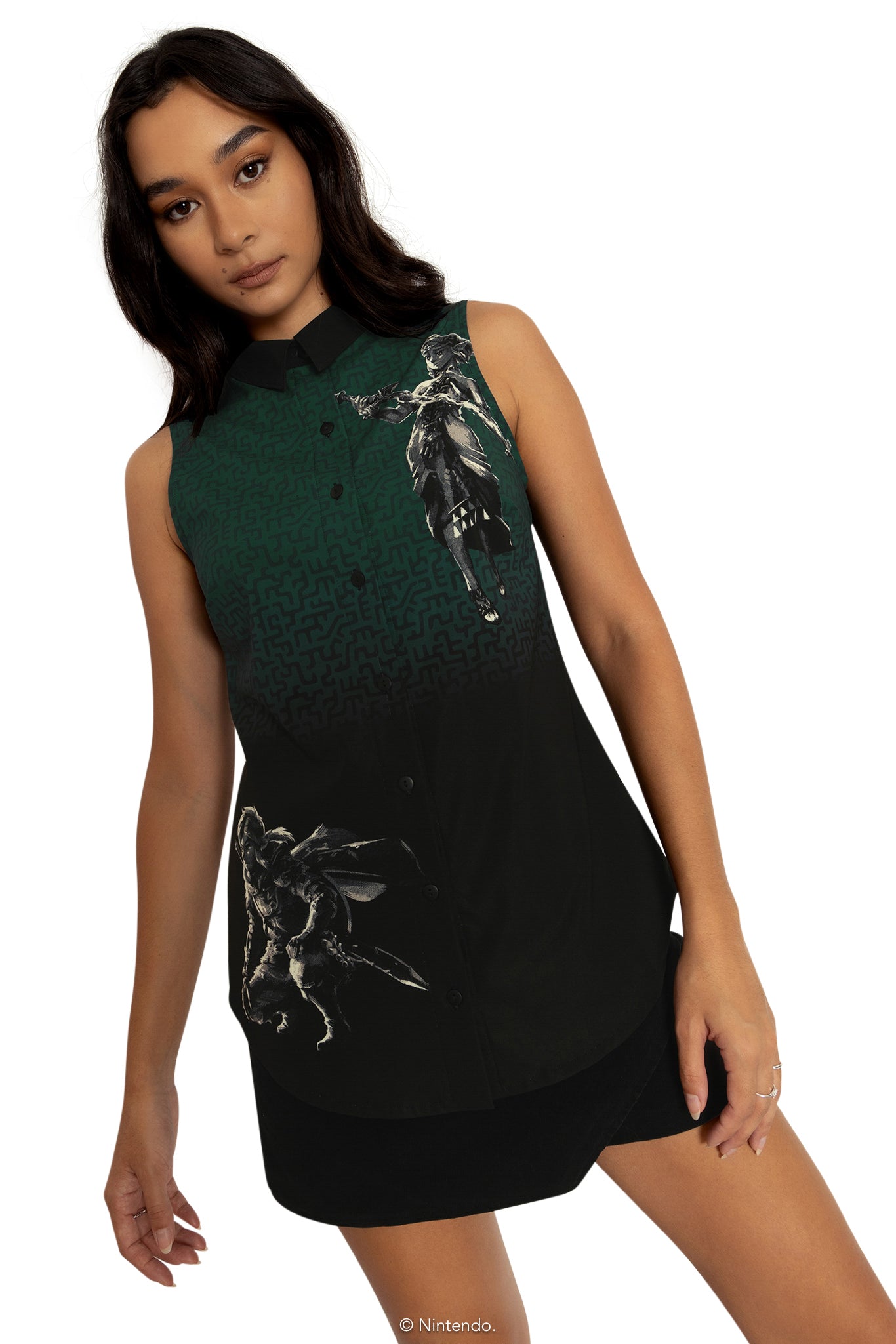 Blackmilk Black newest Business Time Shirt