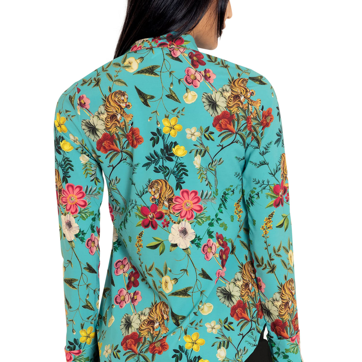 Tropical Tiger Long Sleeve Business Time Shirt – BlackMilk Clothing