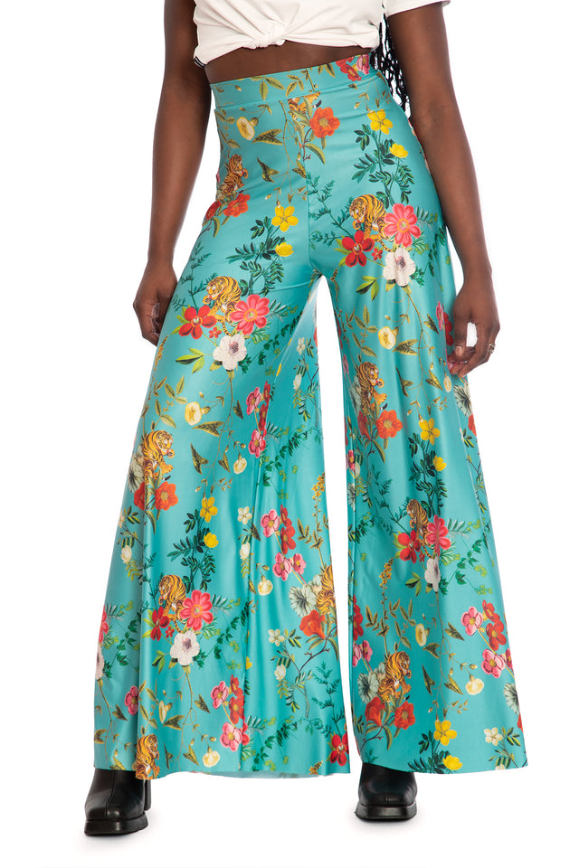 Tropical Tiger Palazzo Pants