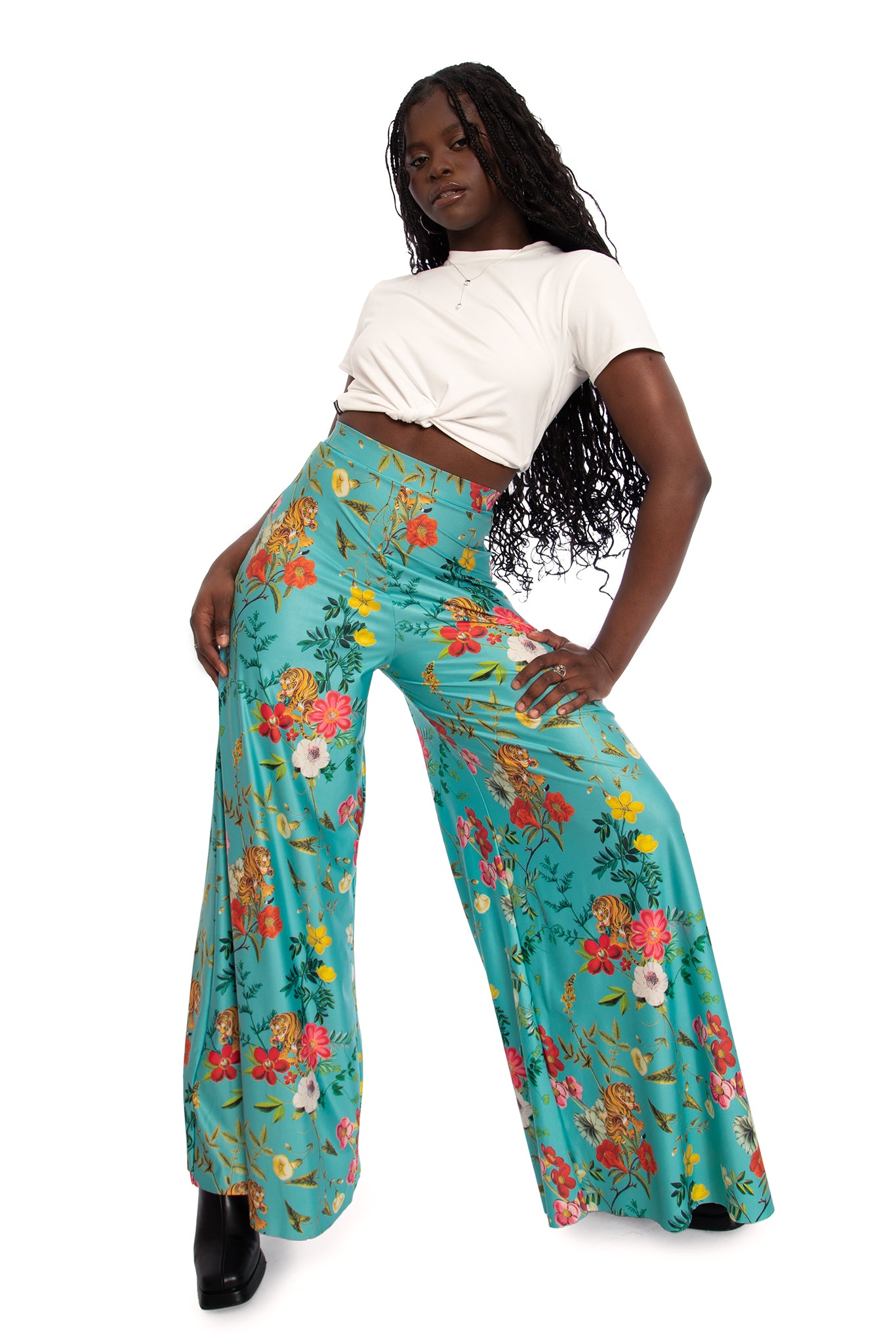 Tropical Tiger Palazzo Pants - Limited – BlackMilk Clothing