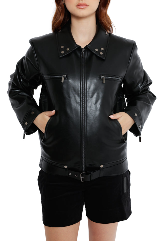 Fallout costume collection by BlackMilk highlighting the Tunnel Snakes Rule Moto Jacket and post-apocalyptic inspired outfits.