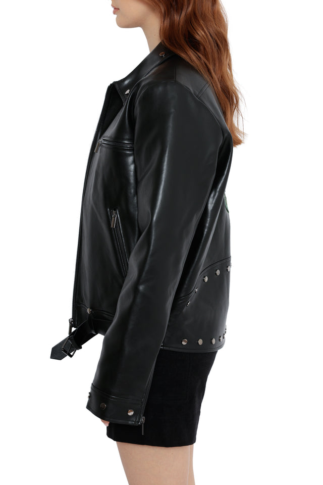 Fallout x BlackMilk costume and cosplay collection showcasing the Tunnel Snakes Rule Moto Jacket with Vault-Tec inspired fashion pieces.