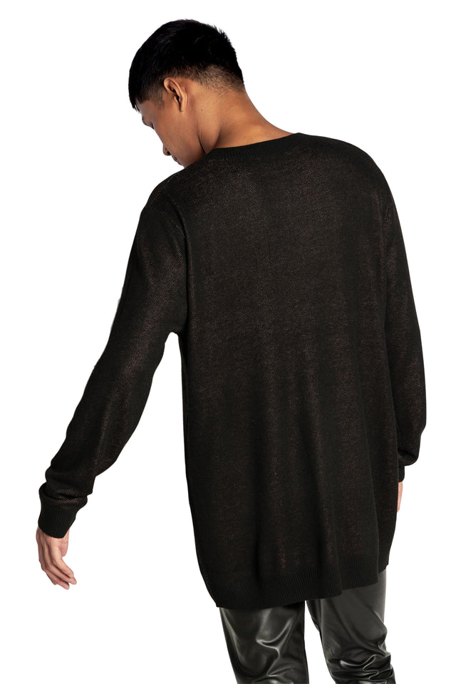 Under My Skin Knit Crew Neck Sweater Back 