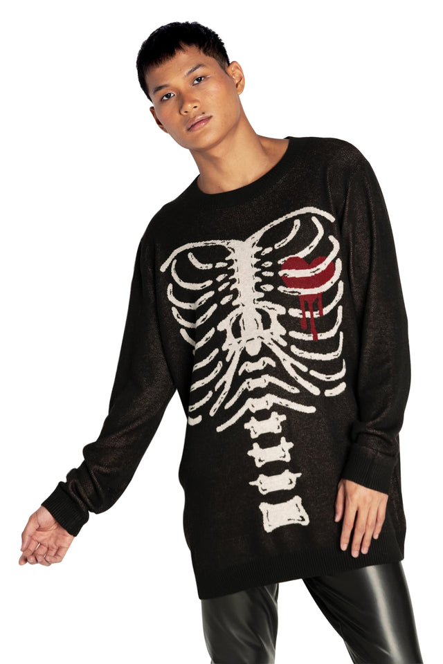 BlackMilk Clothing - Under My Skin Knit Crew Neck Sweater