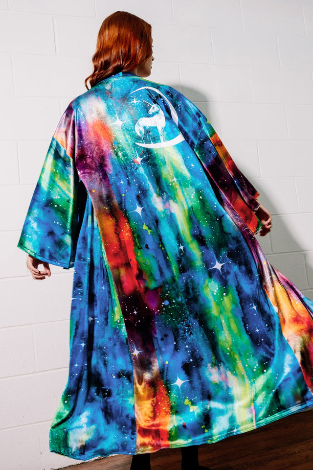 Unicorn Moon Swan Kimono