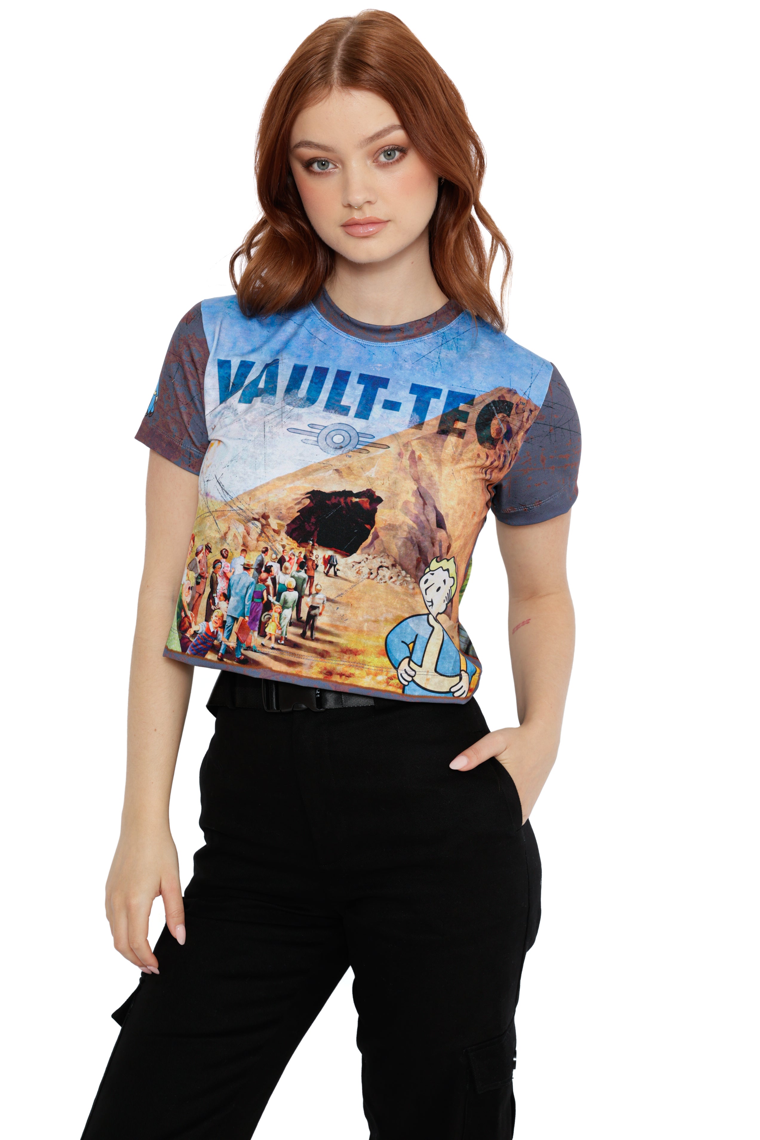 Vault-Tec Lunchbox Baby Tee - Limited – BlackMilk Clothing