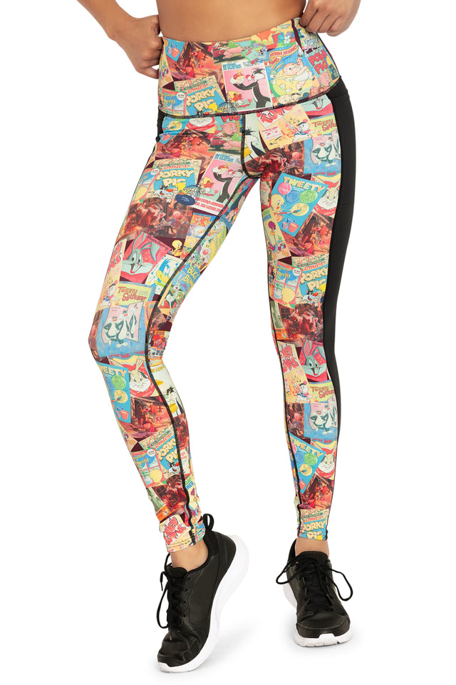 BlackMilk Clothing x Warner Brothers Looney Tunes - Vintage Looney Tunes HW Ninja Pants- Warner Bros. Merchandise - Collaboration apparel - Licenced.