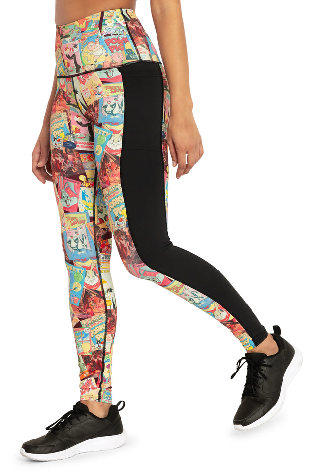 BlackMilk Clothing x Warner Brothers Looney Tunes - Vintage Looney Tunes HW Ninja Pants- Warner Bros. Merchandise - Collaboration apparel - Licenced.