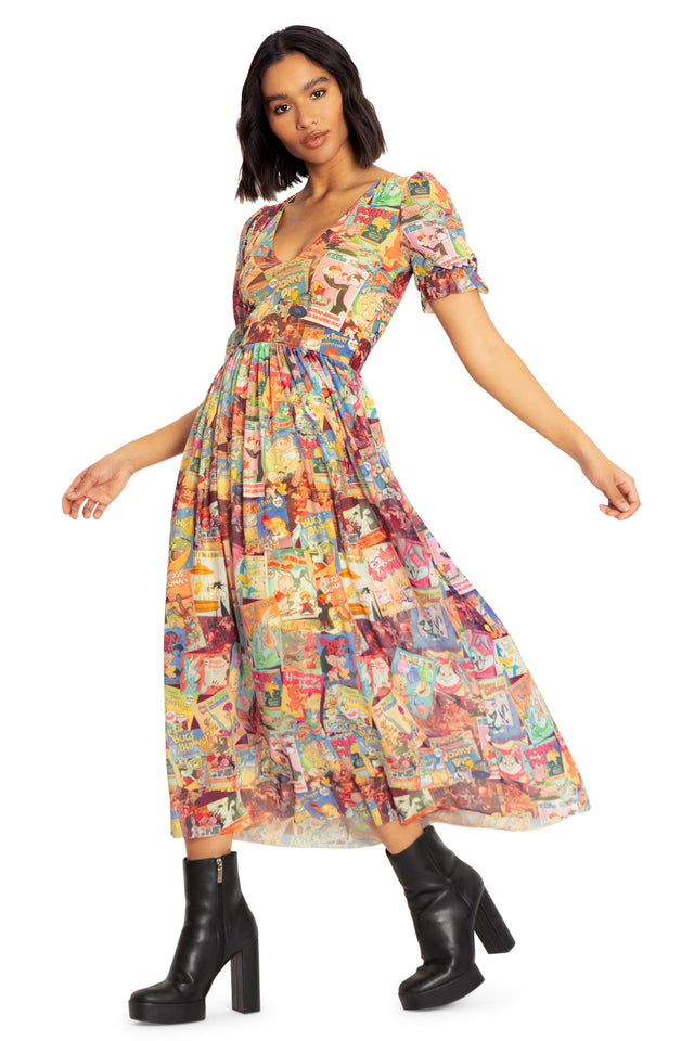 BlackMilk Clothing x Warner Brothers Looney Tunes - Vintage Looney Tunes Stellar Dress - Warner Bros. Merchandise - Collaboration apparel - Licenced.