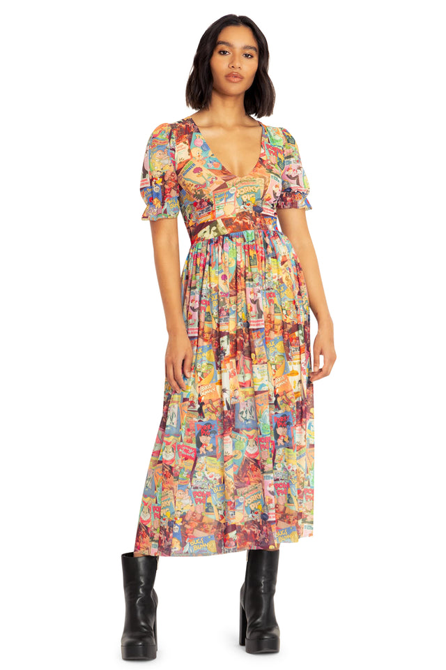 BlackMilk Clothing x Warner Brothers Looney Tunes - Vintage Looney Tunes Stellar Dress - Warner Bros. Merchandise - Collaboration apparel - Licenced.