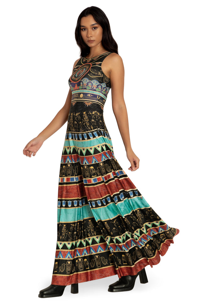 Walk Like An Egyptian Princess Maxi Dress