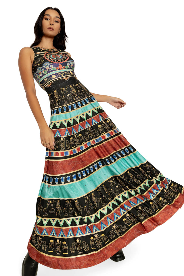Blackmilk | Walk Like An Egyptian Princess Maxi Dress | Black | S Blackmilk | Walk Like An Egyptian Princess Maxi Dress | Black | S