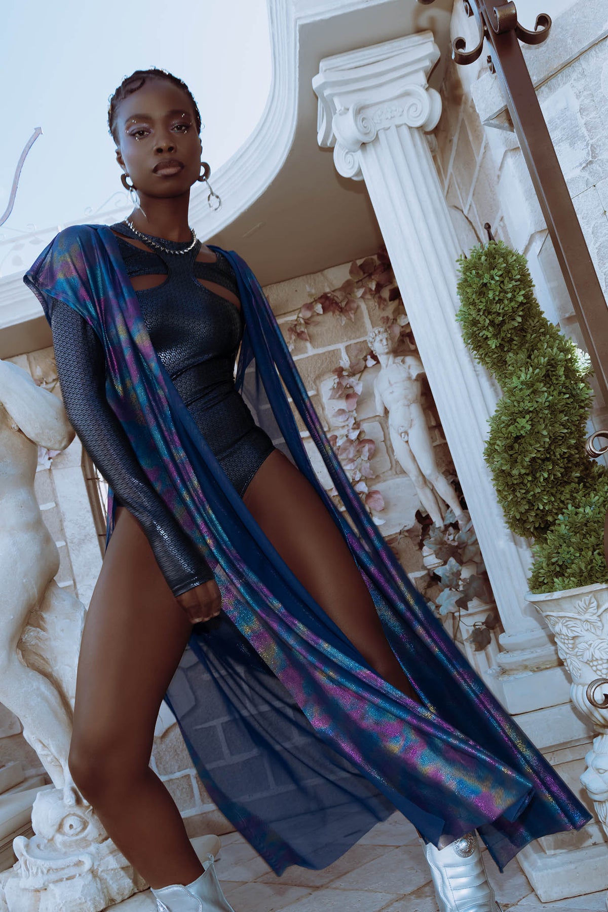 Ocean Gleam Sleeveless Wrap Robe - Limited – BlackMilk Clothing
