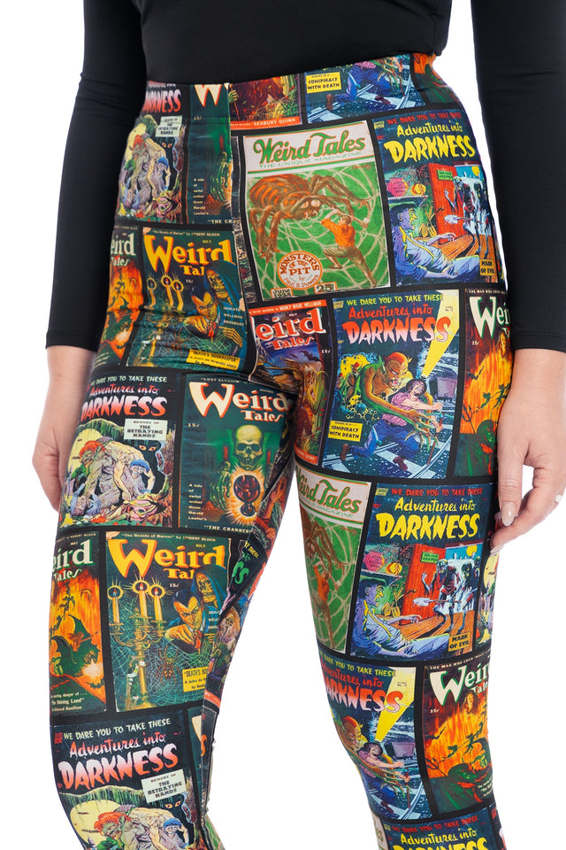 Weird Tales High Waisted Matte Finish Leggings