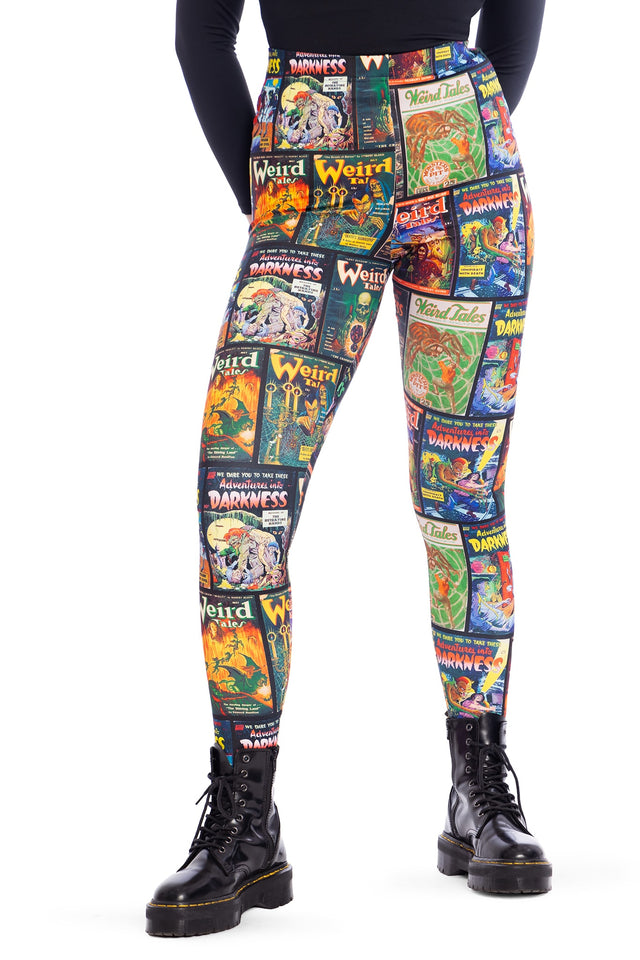 Weird Tales High Waisted Matte Finish Leggings