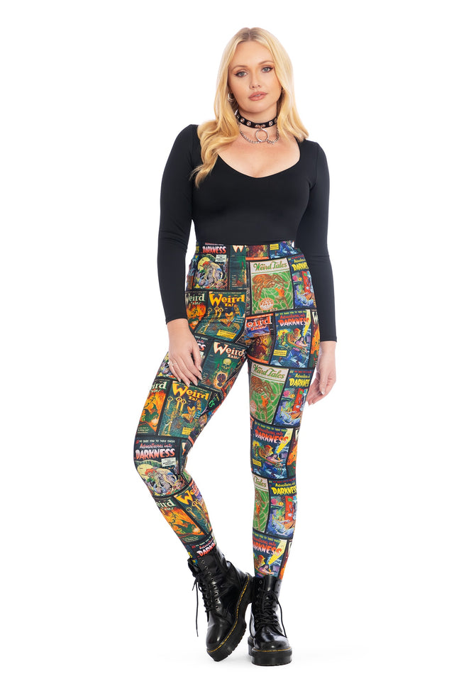 Weird Tales High Waisted Matte Finish Leggings