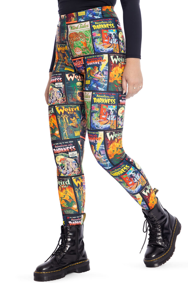 Weird Tales High Waisted Matte Finish Leggings