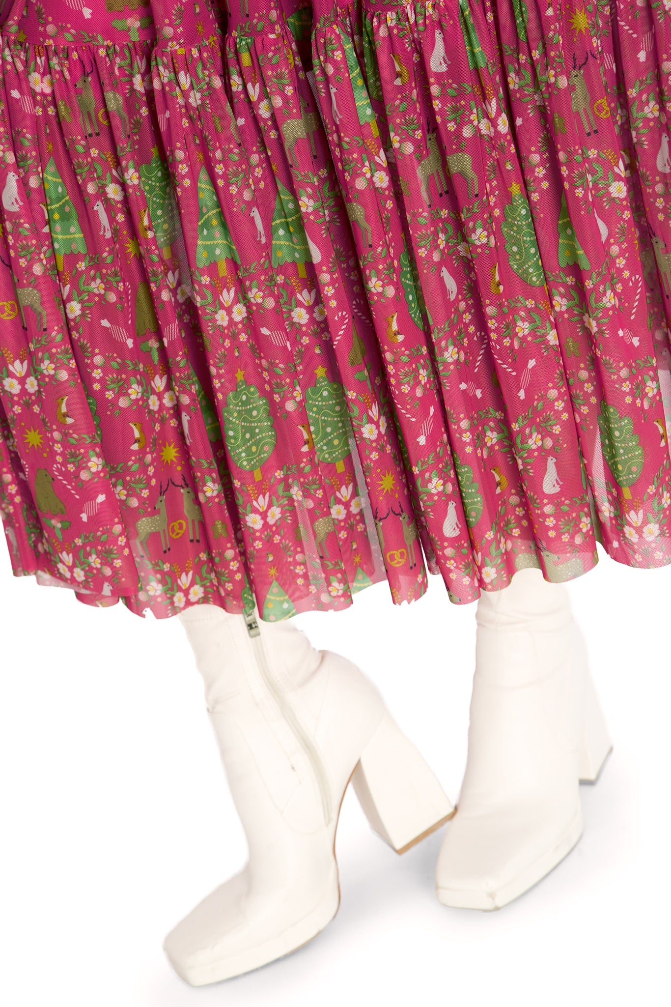 Wild Christmas Two Tier Sheer Midaxi Skirt - Limited – BlackMilk