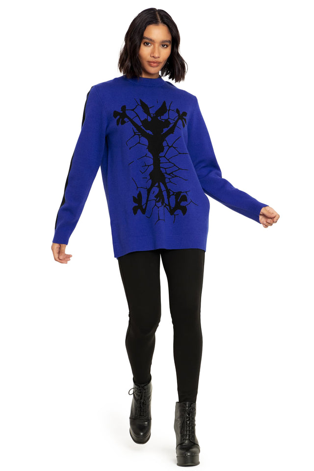 BlackMilk Clothing x Warner Brothers Looney Tunes - Wile E Coyote Oversized Knit Sweater - Warner Bros. Merchandise - Collaboration apparel - Licenced.