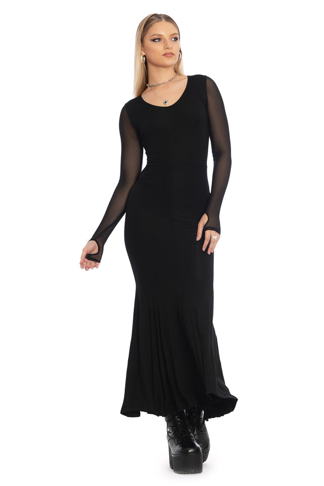 wait for me black long sleeve maxi dress Lulus Wait For Me Black Long Sleeve Maxi Dress Womens Size Large Formal