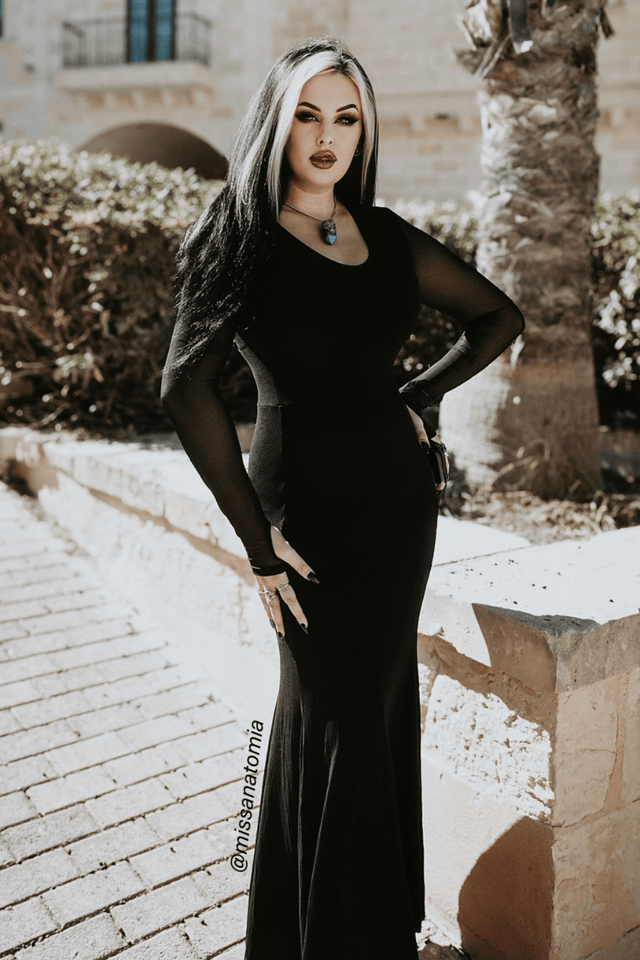 BlackMilk Clothing - Wraith Long Sleeve Maxi Dress - @missanatomia