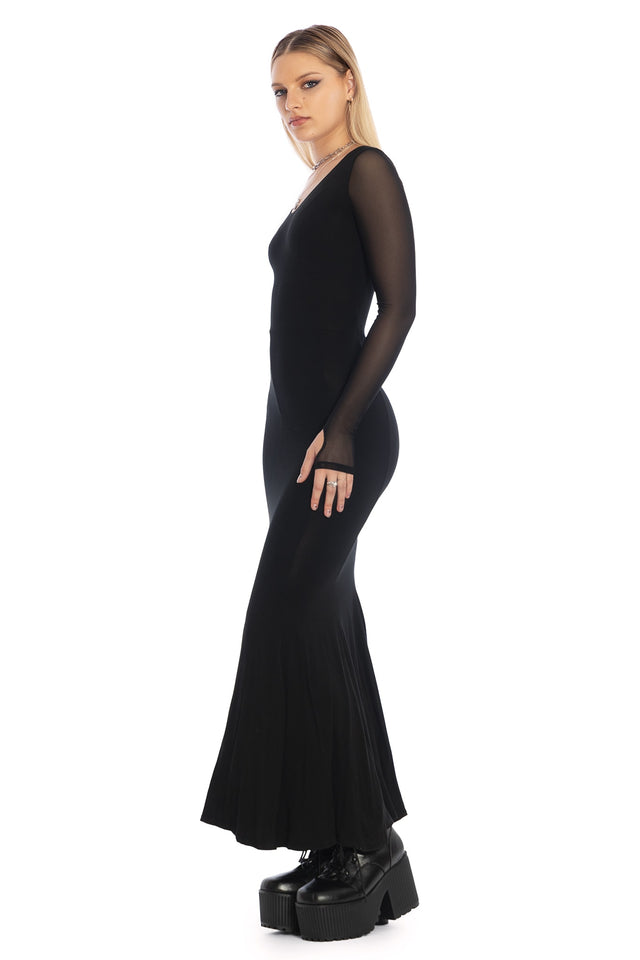 Wraith Long Sleeve Maxi Dress - Limited BlackMilk Clothing Wraith Long Sleeve Maxi Dress - Limited BlackMilk Clothing