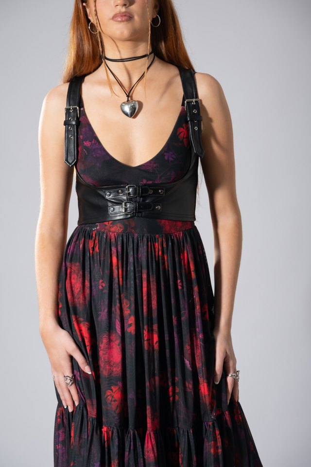 Writhe in Agony Sheer Midaxi Dress