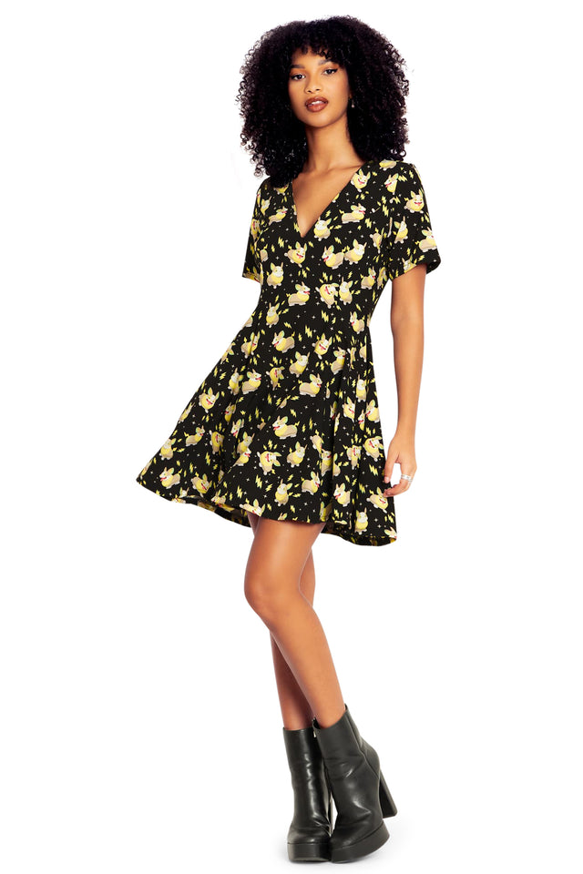BlackMilk Clothing - Yamper V Dress
