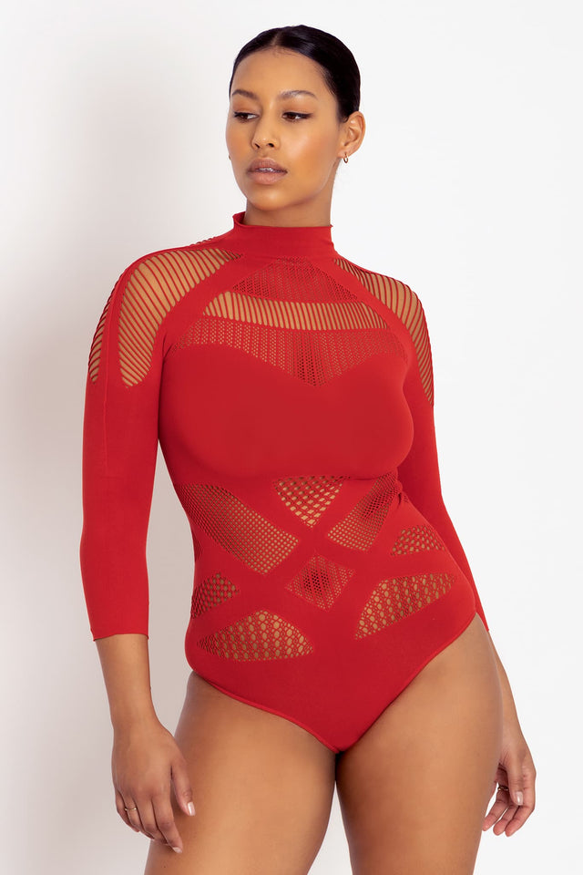 A-Sassy-Nation Red Bodysuit 2.0