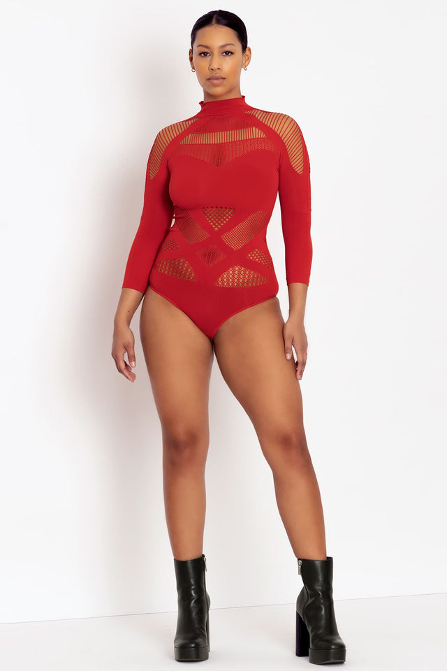 A-Sassy-Nation Red Bodysuit 2.0
