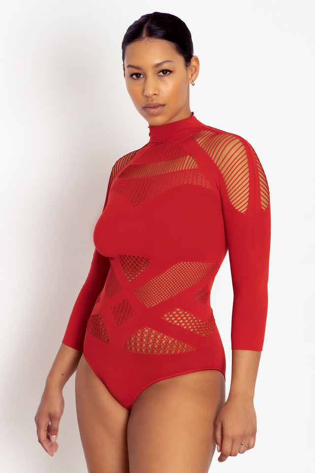 A-Sassy-Nation Red Bodysuit 2.0