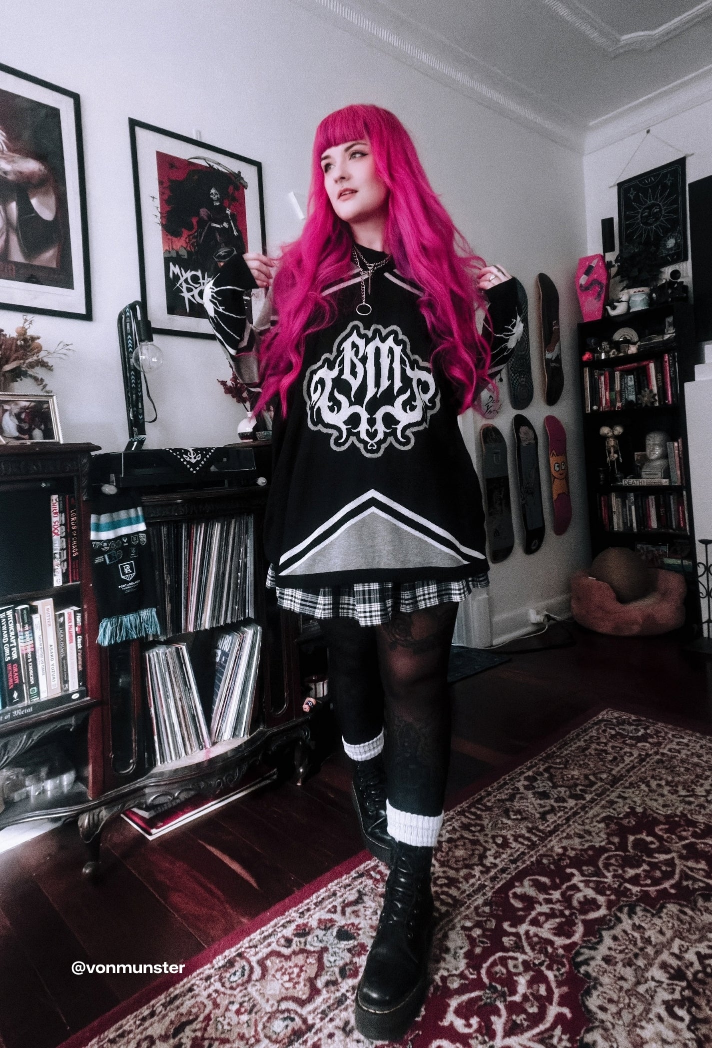 Anti-Love Club Lightweight Oversized V Neck Hockey Knit - Limited