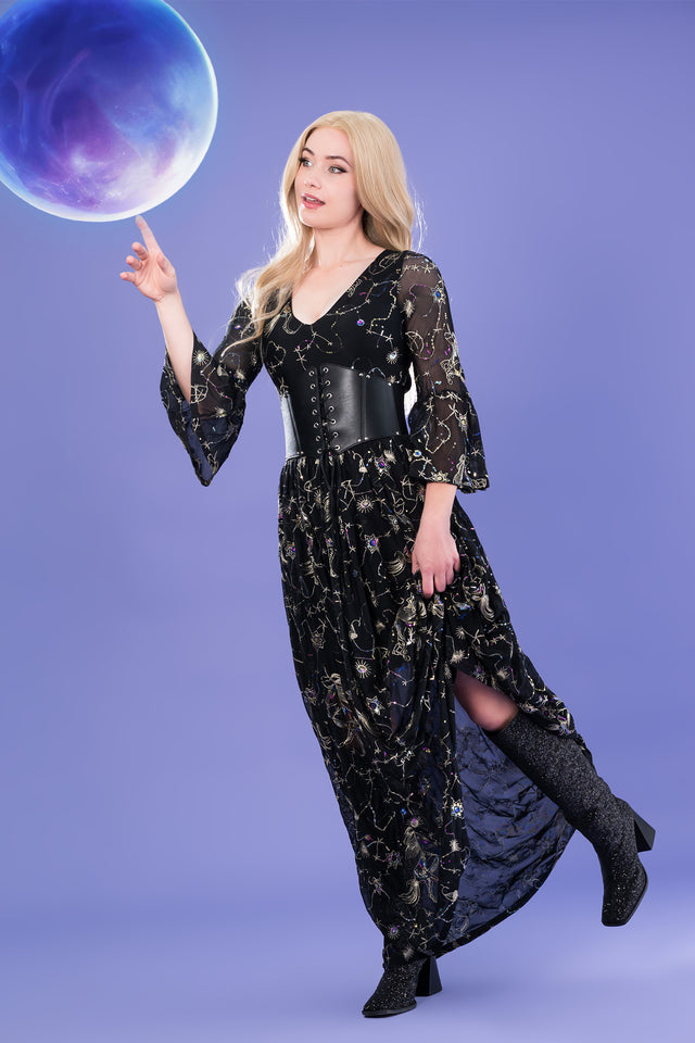 Astraea 3/4 Sleeve Maxi Dress