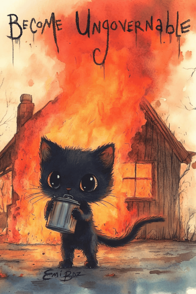 Become Ungovernable Tie Front Tee