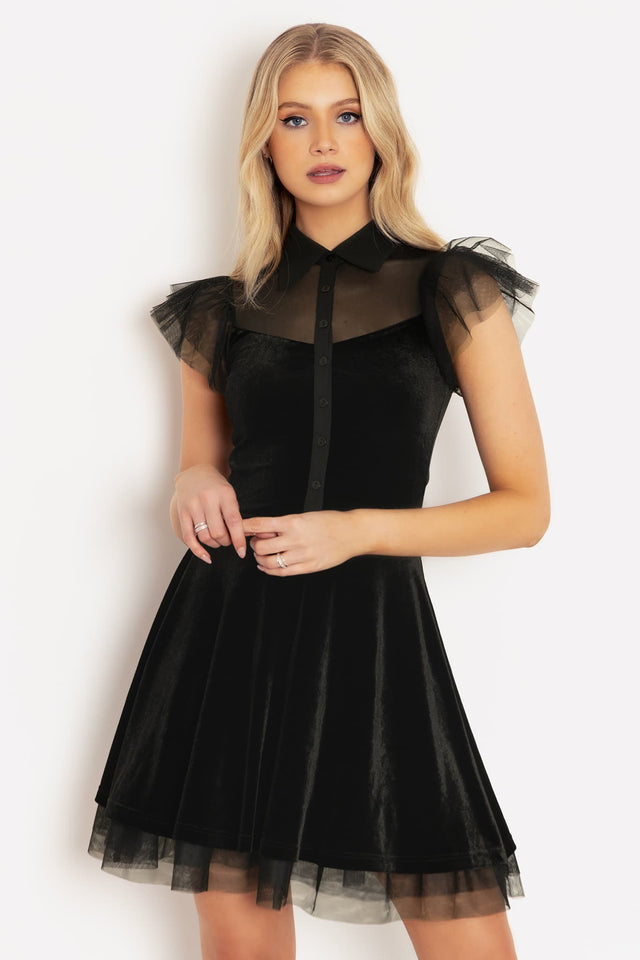 Black Swan Short Sleeve Dress