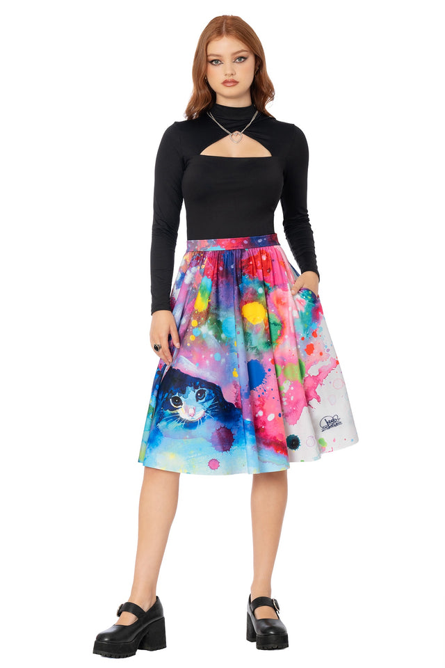 Meow Midi Skirt
