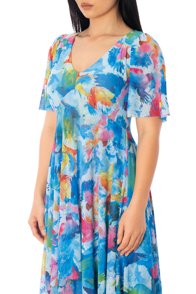 State of Mind Handkerchief Short Sleeve Dress
